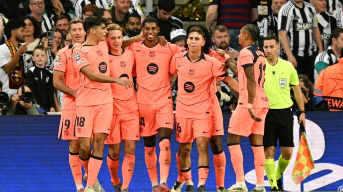 Barcelona vence Newcastle na Champions League - foto ilustrativa