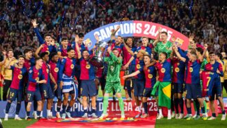 Barcelona x PSG na Champions League - foto ilustrativa