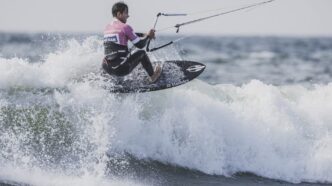 Gabriel Benetton é o atual campeão mundial de kitesurfe (Foto: Divulgação GKA Kite World Tour)