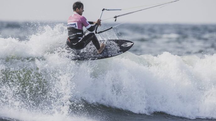Gabriel Benetton é o atual campeão mundial de kitesurfe (Foto: Divulgação GKA Kite World Tour)