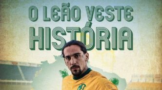 Imagens de lançamento de camisa comemorativa do Mirassol. (Foto: X/Mirassol Futebol Clube)