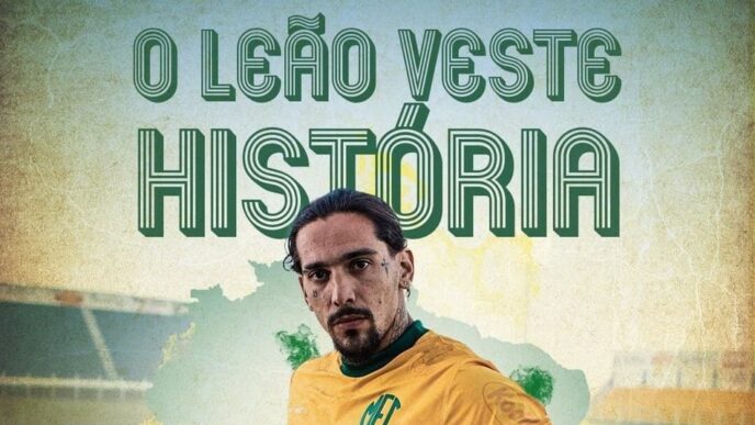 Imagens de lançamento de camisa comemorativa do Mirassol. (Foto: X/Mirassol Futebol Clube)