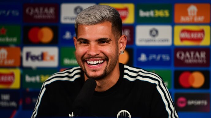 Bruno Guimarães Newcastle x Barcelona - foto ilustrativa